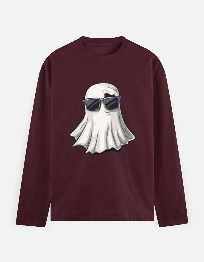 Men's full sleeve cotton t-shirt, front view – Vilavate Trend